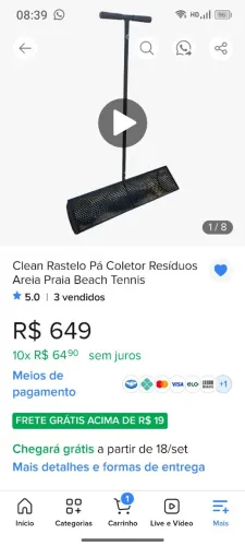 Rodo peneira, rastelo peneira, nivelador de areia, coletor de resíduos, quadra de areia