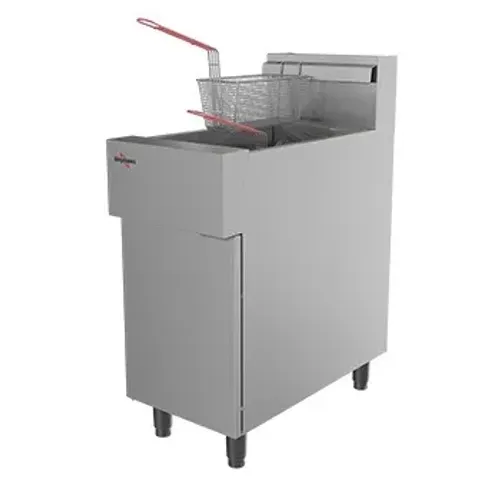 FRITADEIRA A GÁS ZONA FRIA, 20 LITROS, INOX, CONTROLADOR DIGITAL GLP/GN