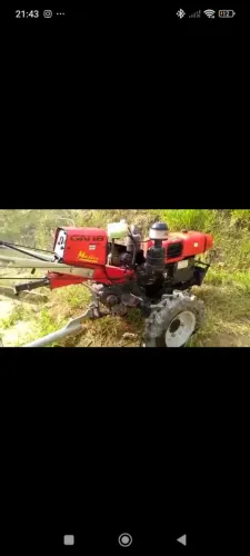 Tratorito Tramontini GN 18 / 300 horas de uso + Enxada Rotativa + Encanteirador 