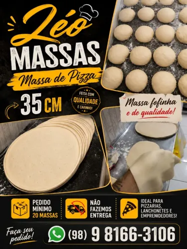 Massa de pizza pré assada