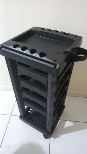 Móvel Carrinho auxiliar salão de beleza 