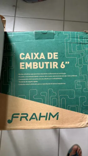 Caixa de som de embutir em gesso 6pol 40w