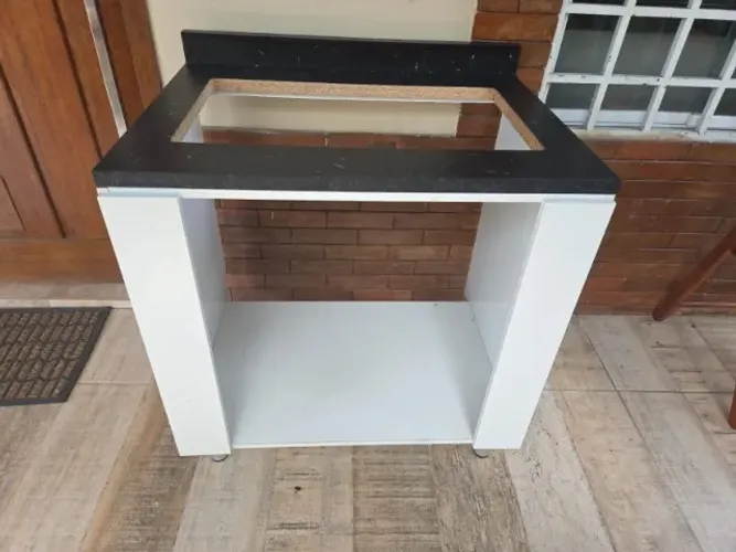 balcão para forno e cooktop Bartira Rubi com 4 bocas - 80,1 cm de largura