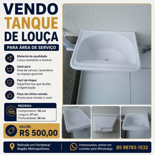 Tanquinho para lavar roupas a vendar. Boa oportunidade.