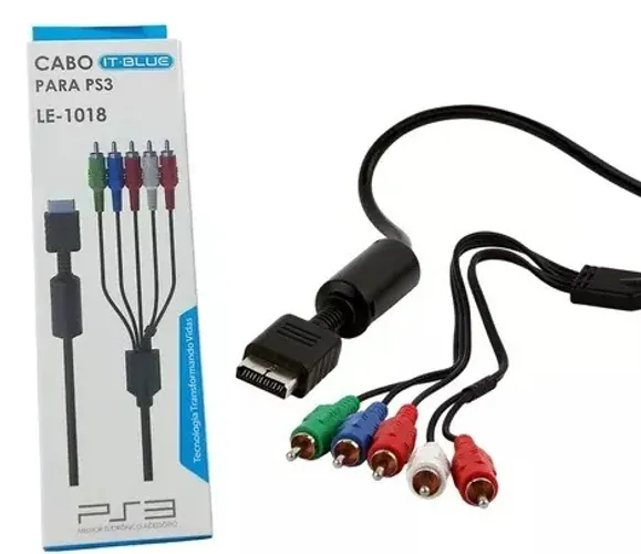 Cabo Video Componente AV RGB PS2 PS3 It.Blue LE-1018