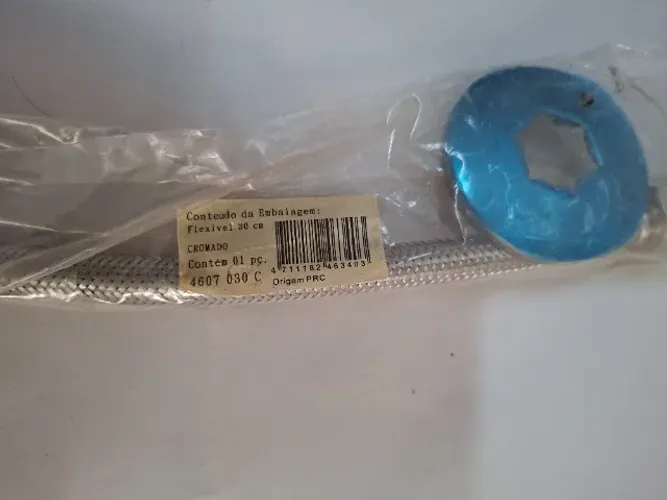 Engate flexível de aço cromado 30cm