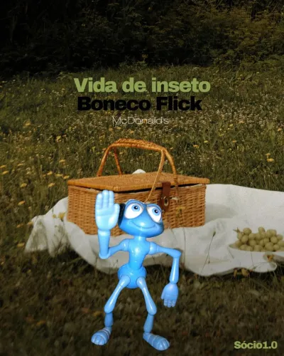 Boneco Flick do vida de inseto McDonald's usado