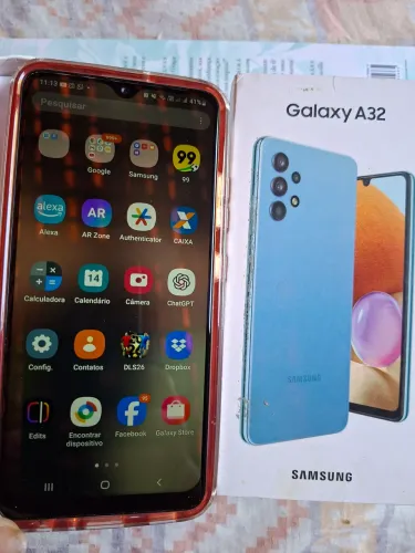 Galaxy A32 com nota fiscal e caixa tudo funcionando direitinho 