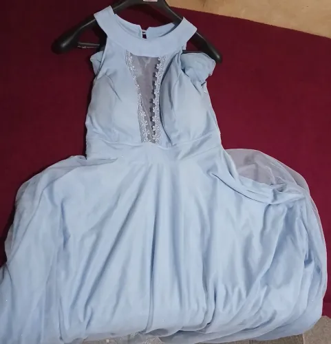 Vestido Longo Azul Serenity - Ideal para Madrinhas e Festas