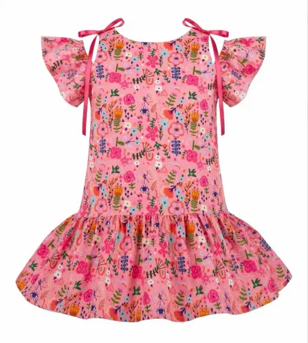 Vestido Rosa - Tamanho 8 anos