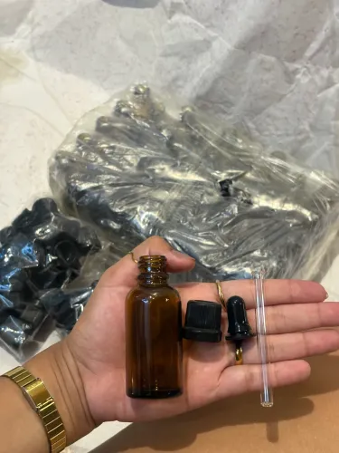 Kit 44 Frascos 30ml Âmbar Conta-Gotas Aromaterapia/Estética