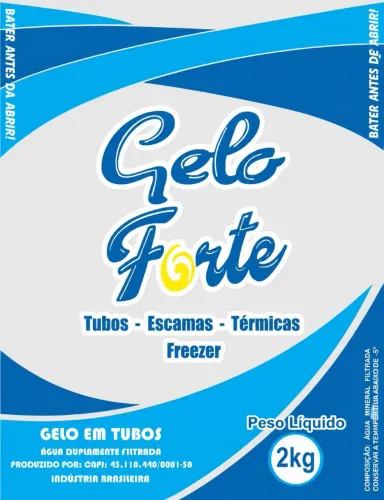 Gelo em cubos 