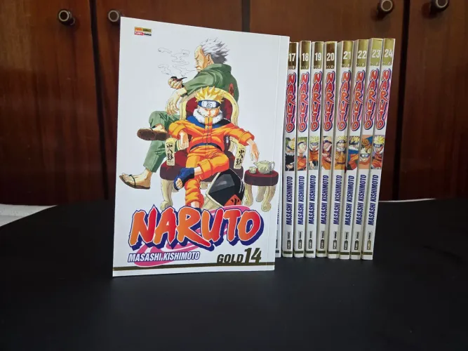 Naruto Gold Vol. 14 ao 24 1ª Impressão + Posters