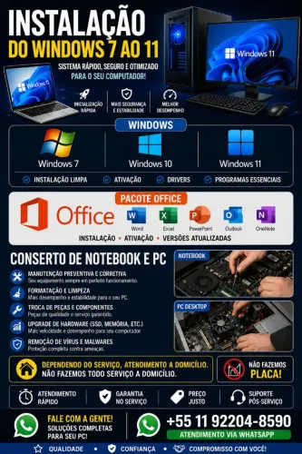 Arrumamos Pc e notebook veja a foto