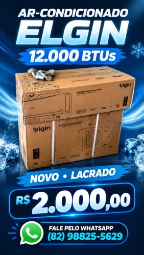 Ar condicionado elgin 12000btus  lacrado 
