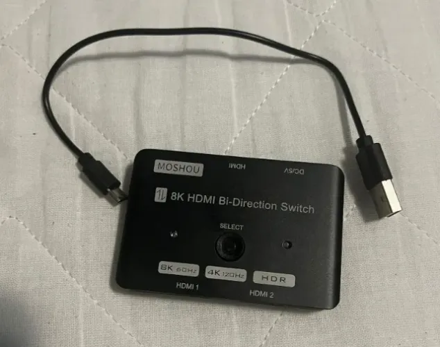 Switch HDMI 2.1 Bi-Direcional (2 in 1 OUT ou 1 in 2 OUT) - MUSHOU