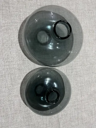 Par de vasos/ centro de mesa