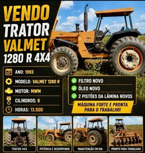 Trator 1280 4x4mwm
