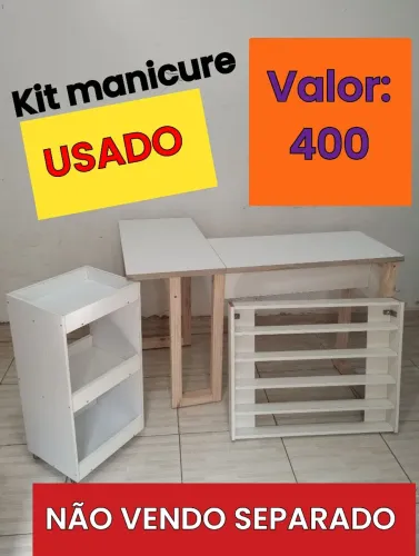 Kit manicure 3 peças USADO conservado 