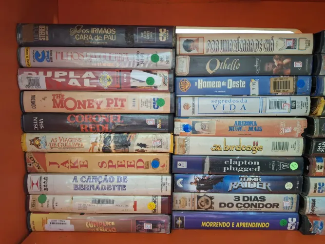 Lote com 50 Fitas VHS Diversas