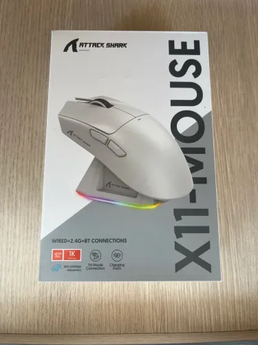 Mouse Gamer Attack Shark X11 - Branco