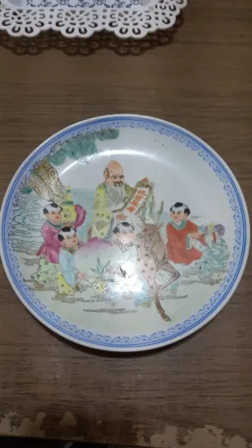 Prato decorativo porcelana japonesa
