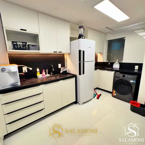 Apartamento semi mobiliado beira mar