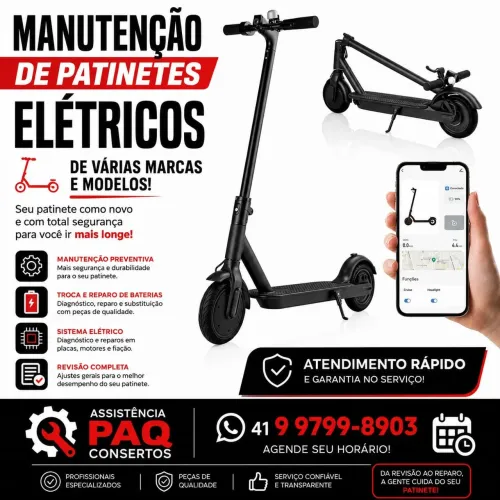 Manutenção Patinetes elétricos, drift, hoverboard