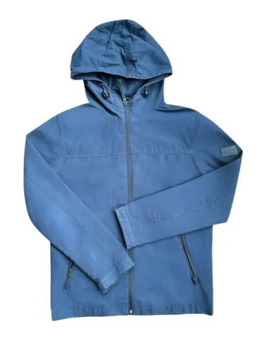 Jaqueta Corta-Vento Jack & Jones Azul com Capuz - Tamanho M