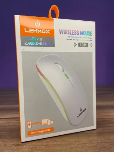 Mouse sem Fio Led RGB Ley-181 LehMox an8