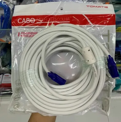 Cabo VGA VGA 20m com filtro, entregamos e ac. cartões