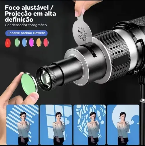 Kit de flash VEDO fotografia com lente cônico com 25 globos