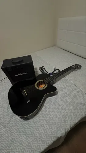 Violão Nylon Elétrico Giannini + Amplificador Mackintec