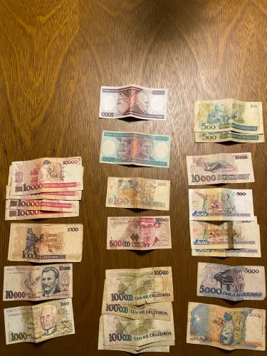 Cédulas antigas para colecionadores