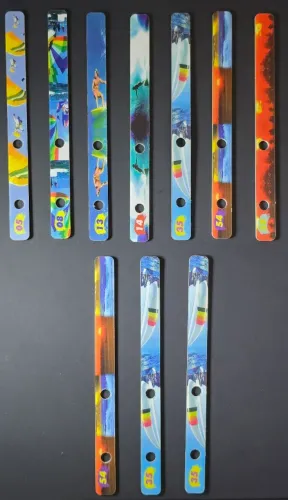 Lote de 10 palitos Kibon Stickbon de Verão 1997 com repetição