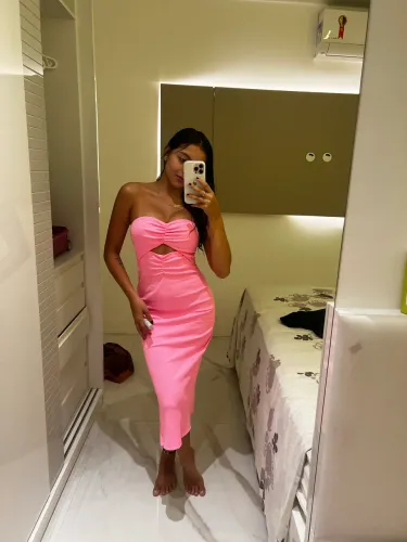 Vestido Rosa Mídi - PP - Marca : My Favorite