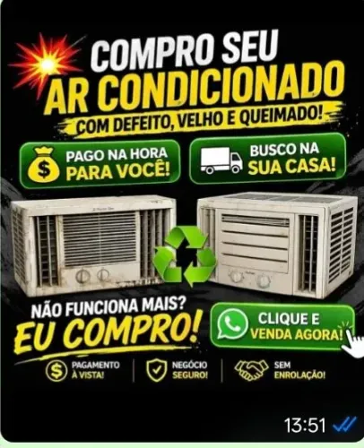 Ar condicionado com defeito 