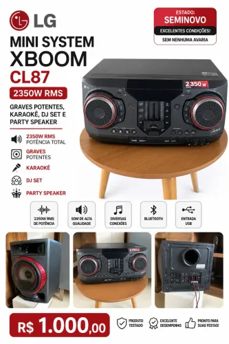 Som mini system LG novíssimo