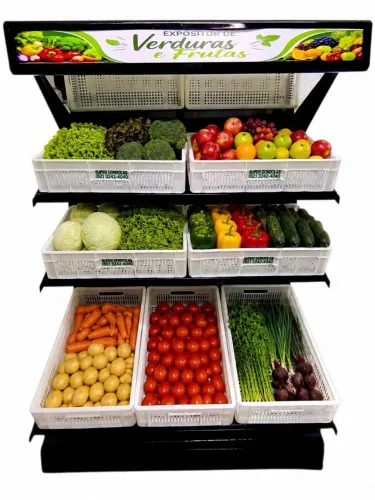 Expositor para Verduras - Com Espelhos