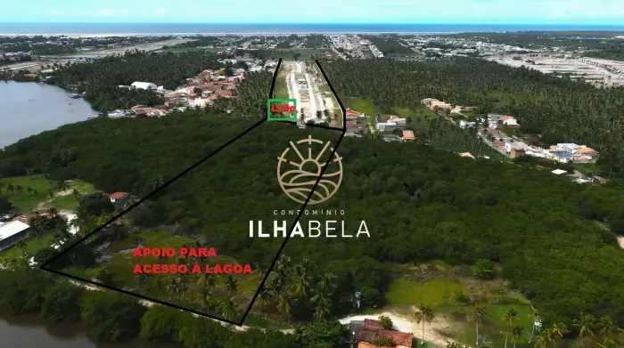 Aceito carros - Terreno Condominio Fechado Litoral Sul Beira da Lagoa - 10 minutos da Orla
