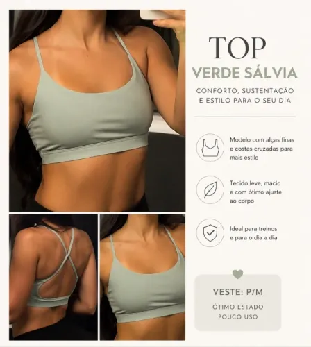 Top Verde Sálvia