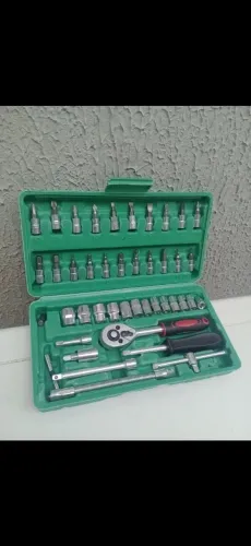 Manutenção a Qualquer Hora - Kit Chave Catraca 46 Peças