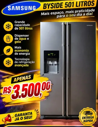 Na geladeira moderna funciona no tudo Samsung duas portas freezer e congelador