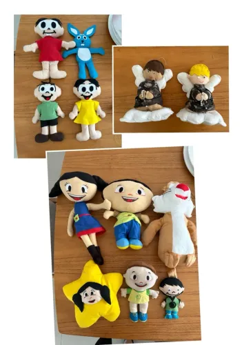 Personagens de feltro e pelúcia