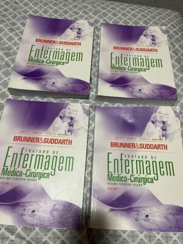 Conjunto de livros - Tratado de ENFERMAGEM (Brunner&Suddarth)