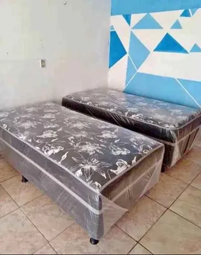 Cama solteiro molas ensacadas frete grátis