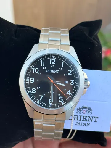 Relógio orient 41mm masculino mostrador preto novo