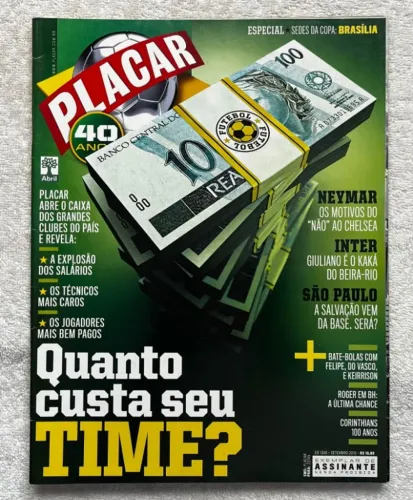 Revista Placar Edição 1346 - Setembro 2010