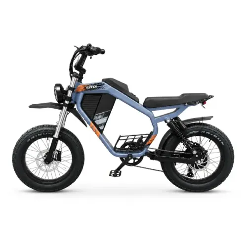 Bicicleta Elétrica Vannos V-Spec Pro Dual - 1000W - 32Km/h - 20'' - Até 150Kg - Cinza