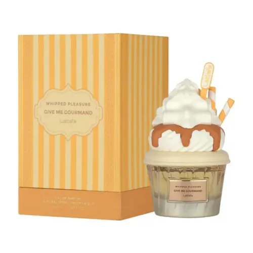 Lattafa Whipped Pleasure Eau de Parfum, Coleção Give Me Gourmand, Spray, 75ml, Aroma de Ch